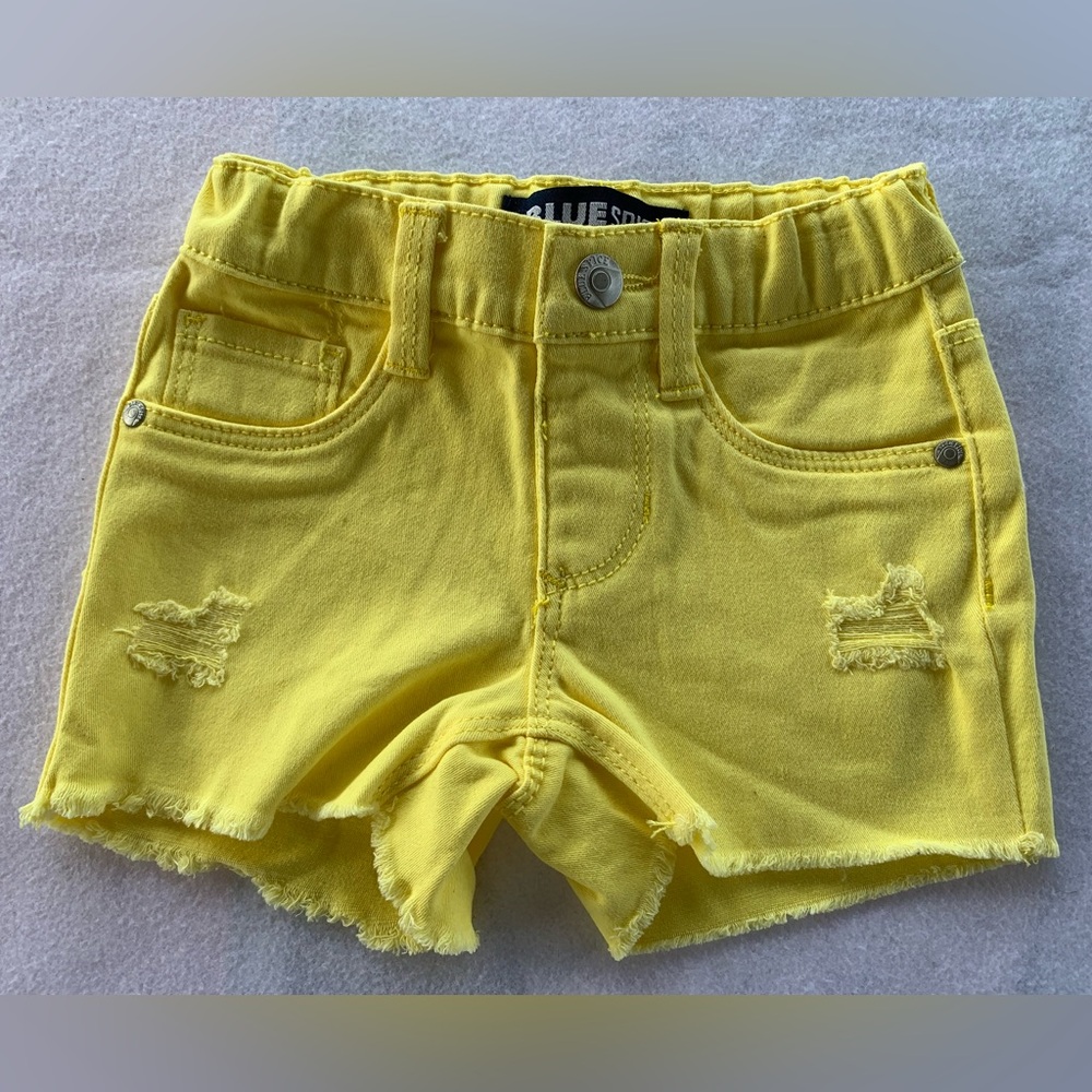 Toddler Blue Spice Yellow Shorts